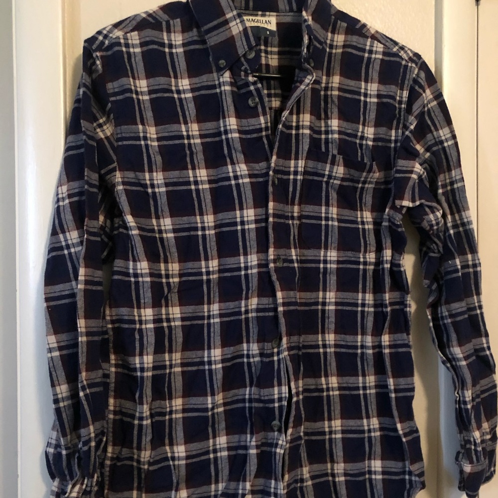Blue and Maroon Flannel